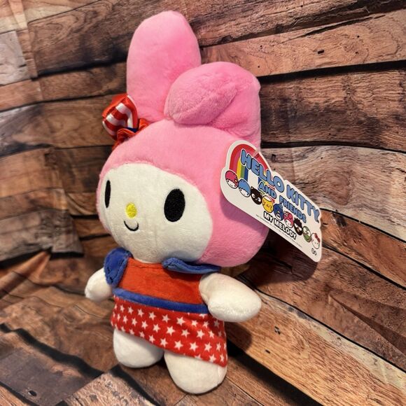 Sanrio Hello Kitty Plush My Melody Patriotic Stuffed Animal Toy July 4th USA - Picture 2 of 11